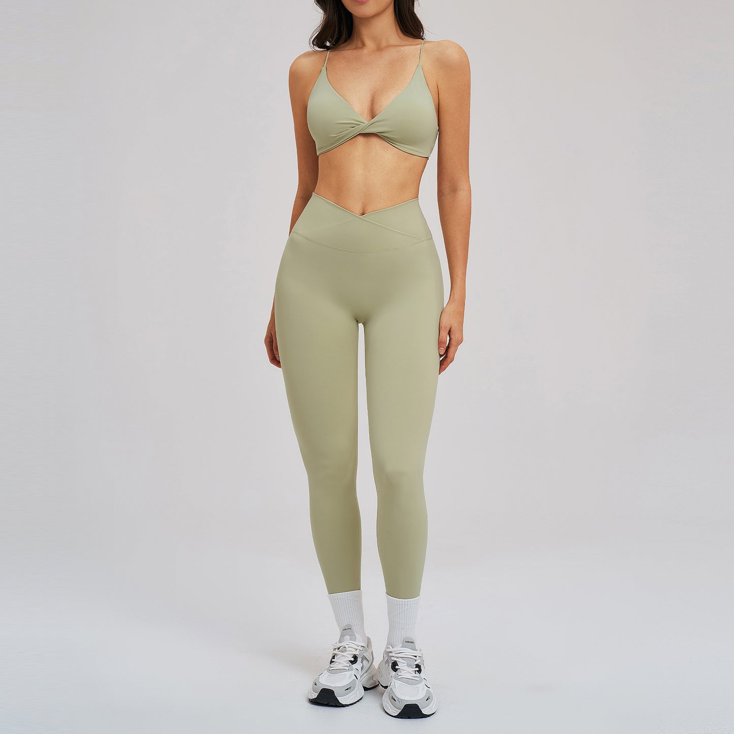 Sexy Soft Fabric Sports Bra Yoga Set