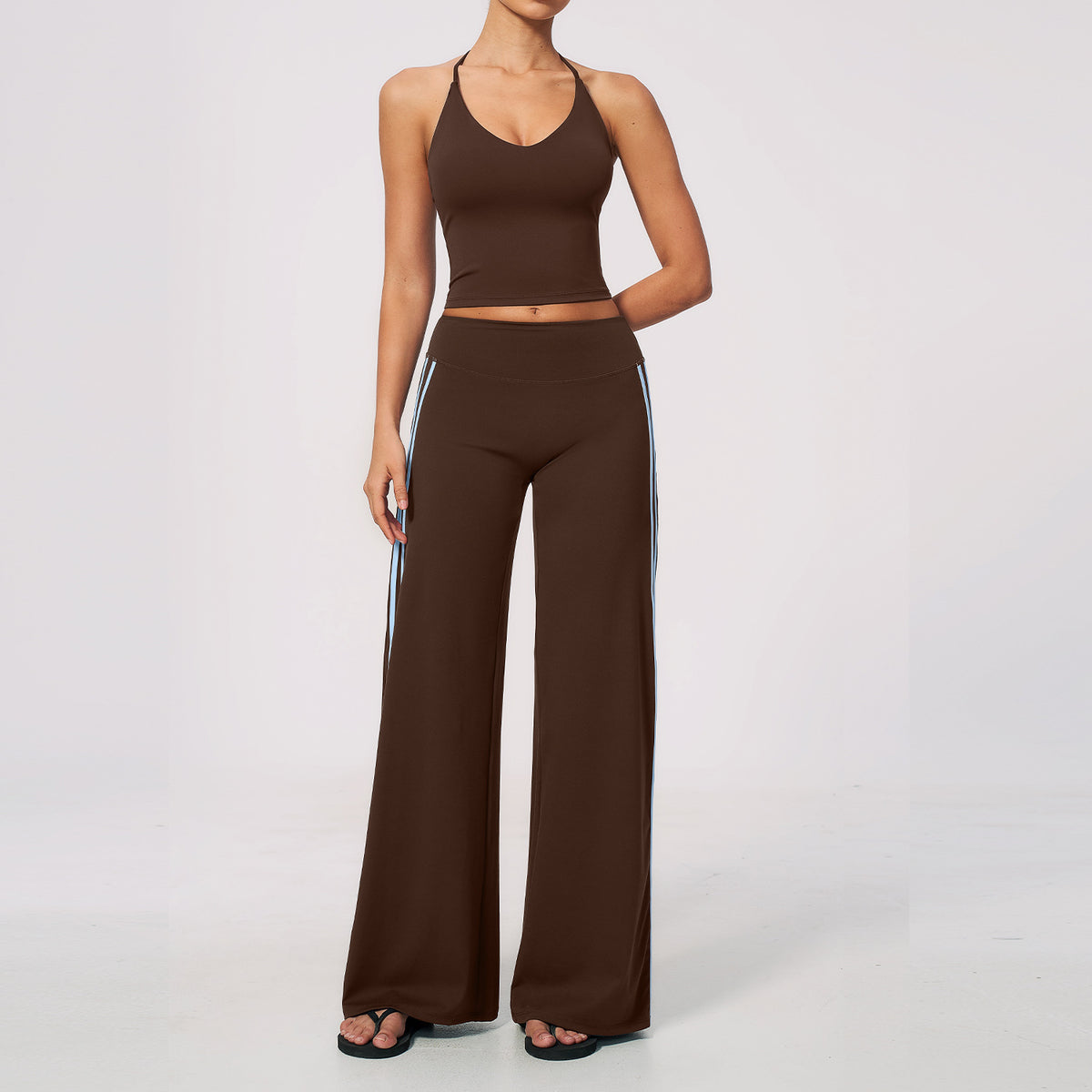 V-neck yoga outfit for women quick-drying running yoga set