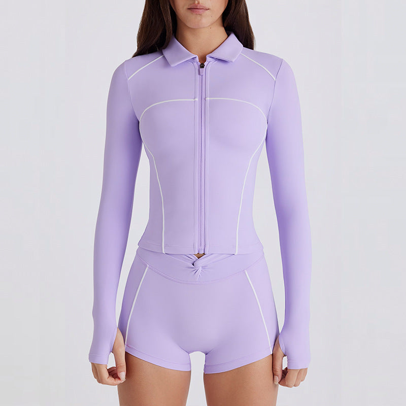 Women's New quick-drying yoga long-sleeved sportswear set