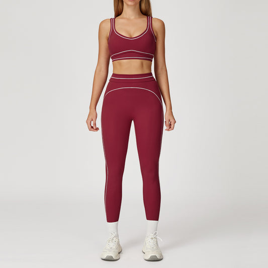 Women's soft quick-drying bars with pants yoga suit