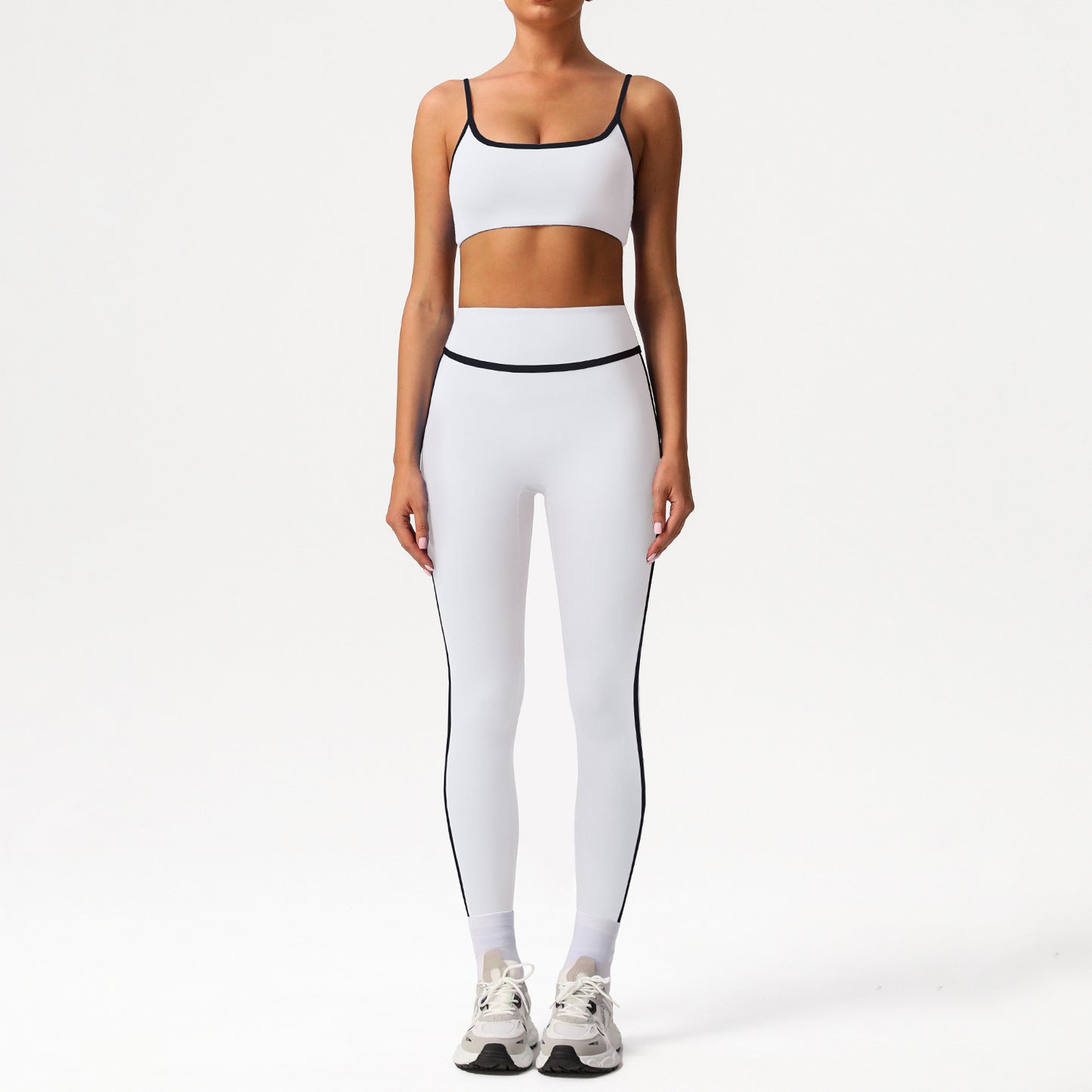 Women's soft quick-drying bras with high waist leggings suit