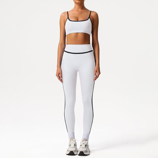 Women's soft quick-drying bras with high waist leggings suit
