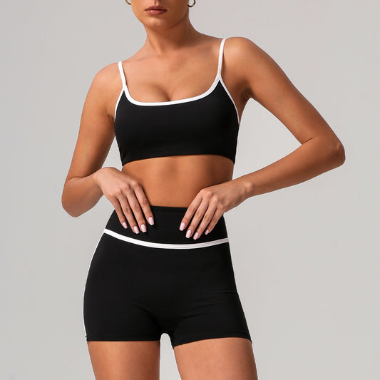 Women's wholesale quick-drying bras shorts fitness suit