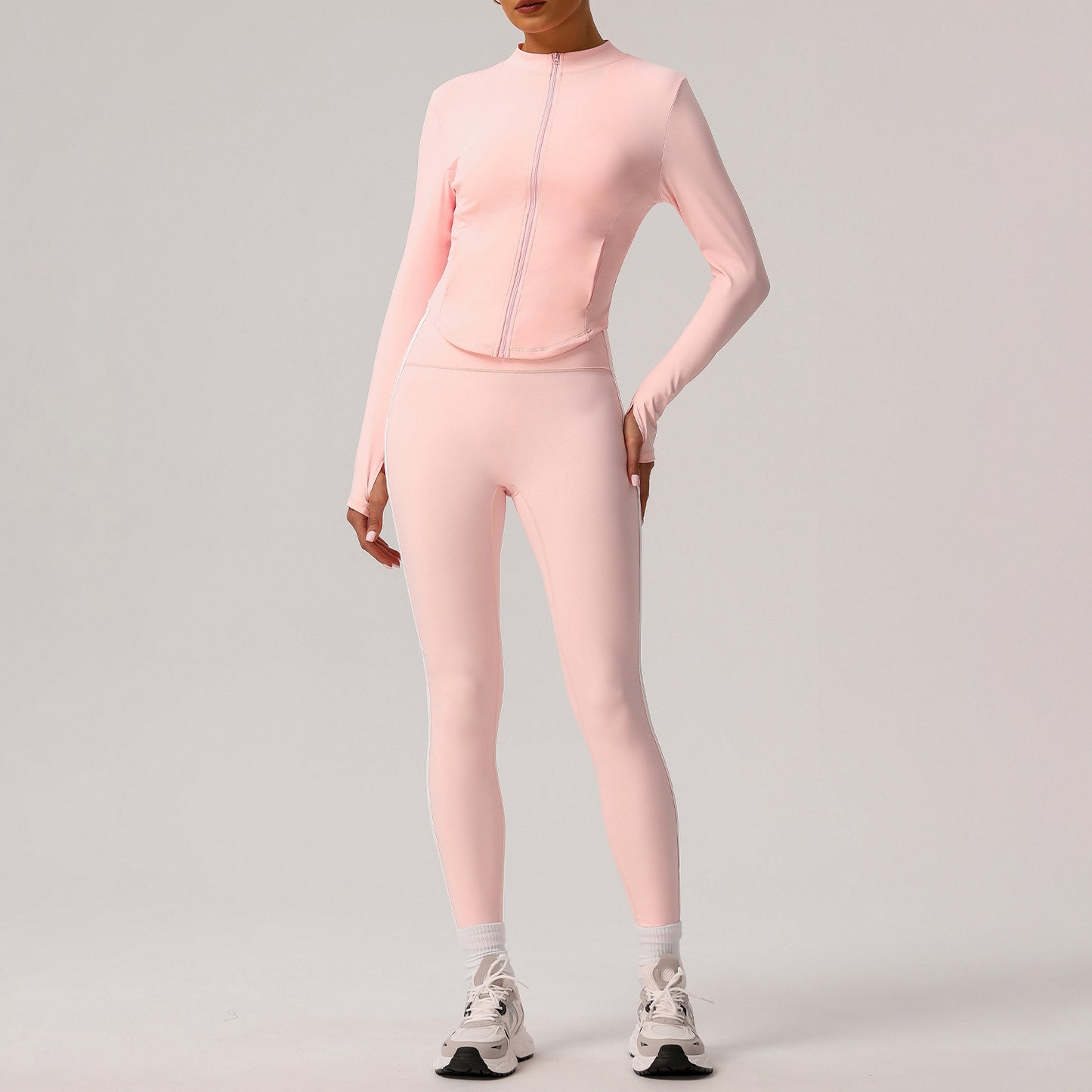 Women's Lightweight soft yoga jackets with leggings set