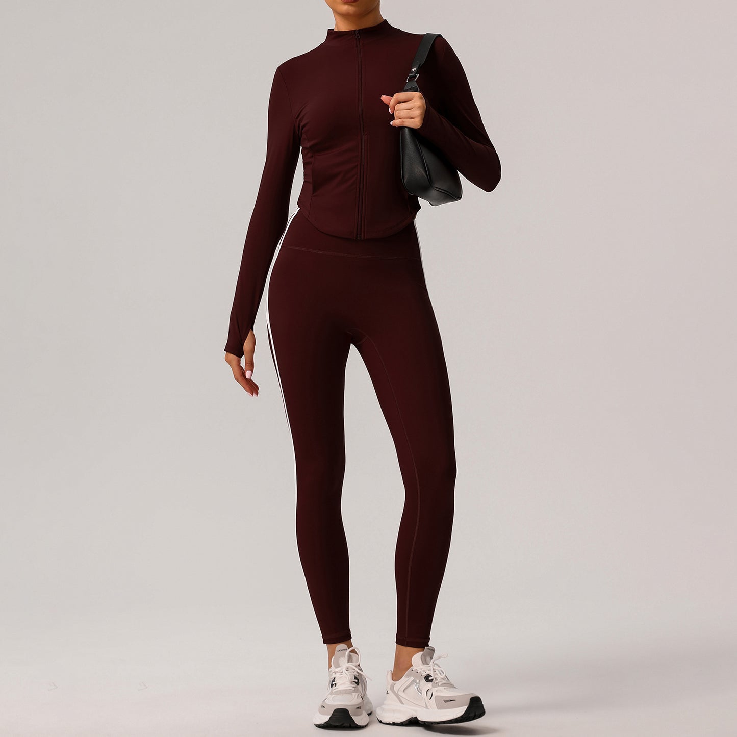 Women's Lightweight soft yoga jackets with leggings set