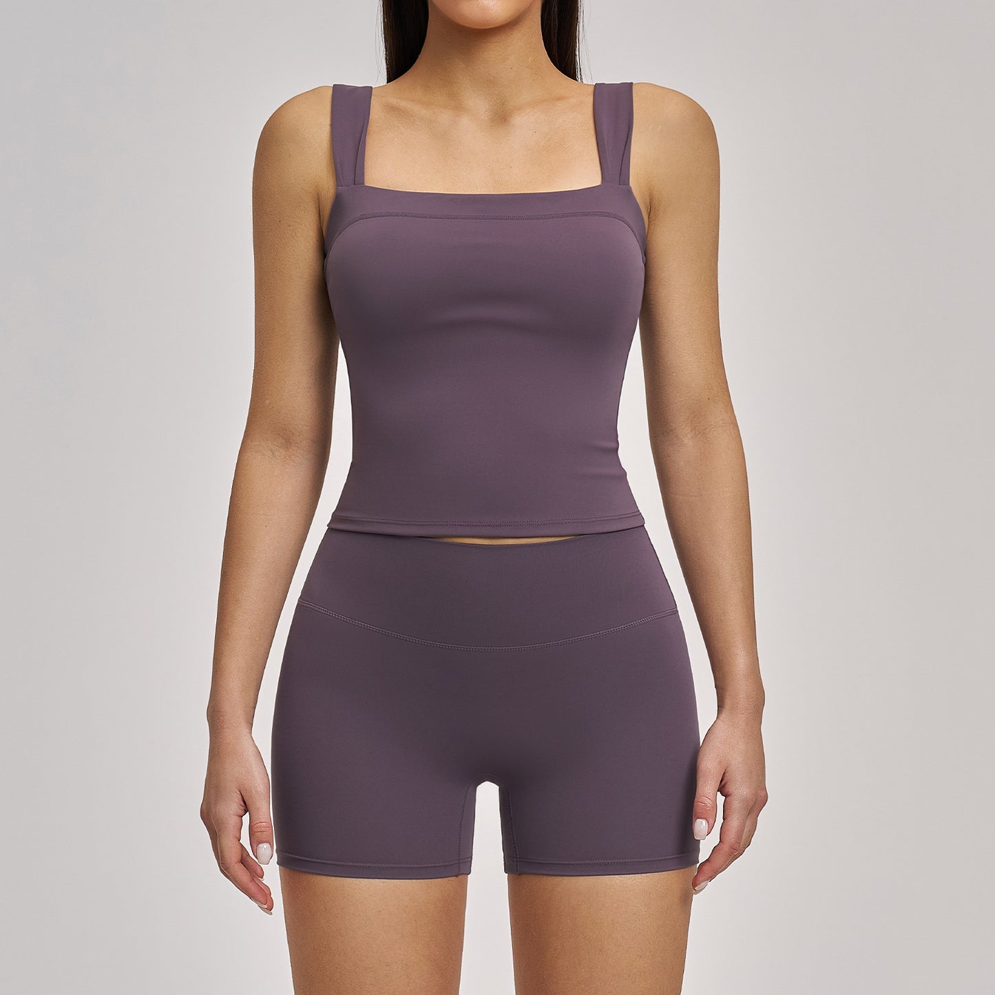 Women's Lightweight sports bras with shorts yoga set