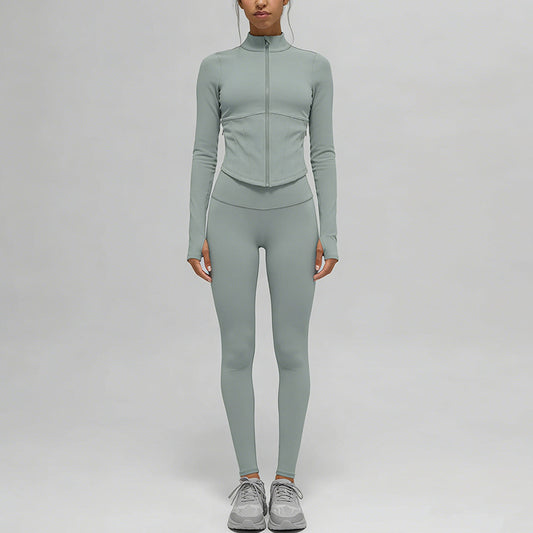 New Quick-Drying Yoga Wear Long-Sleeve Sports Yoga Set