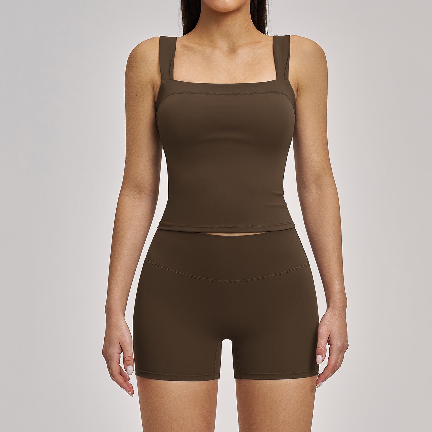 Women's Lightweight sports bras with shorts yoga set