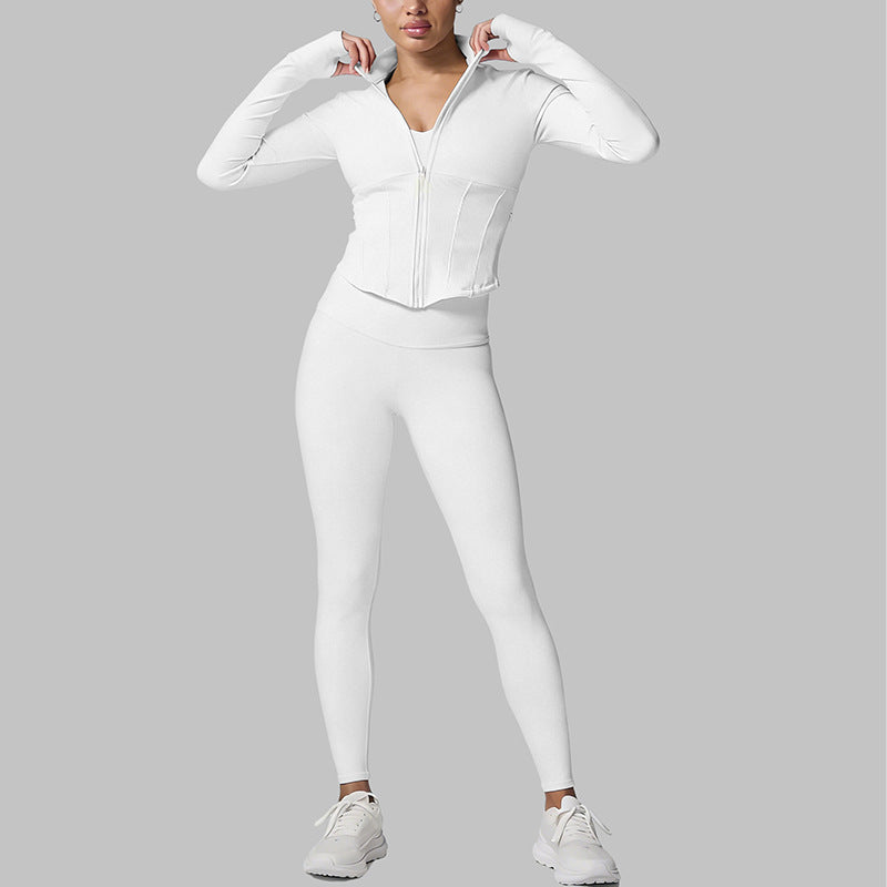 New Quick-Drying Yoga Wear Long-Sleeve Sports Yoga Set