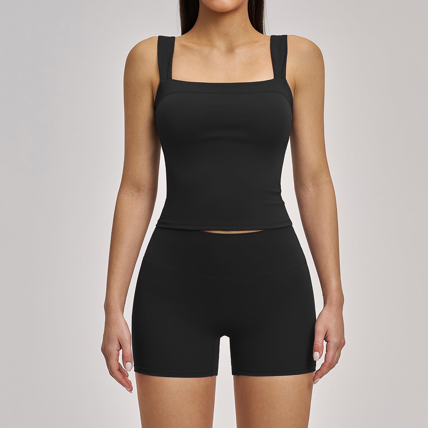 Women's Lightweight sports bras with shorts yoga set