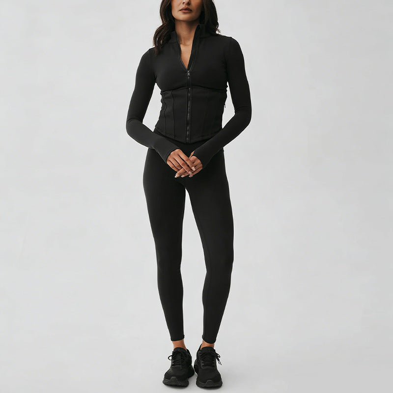 New Quick-Drying Yoga Wear Long-Sleeve Sports Yoga Set