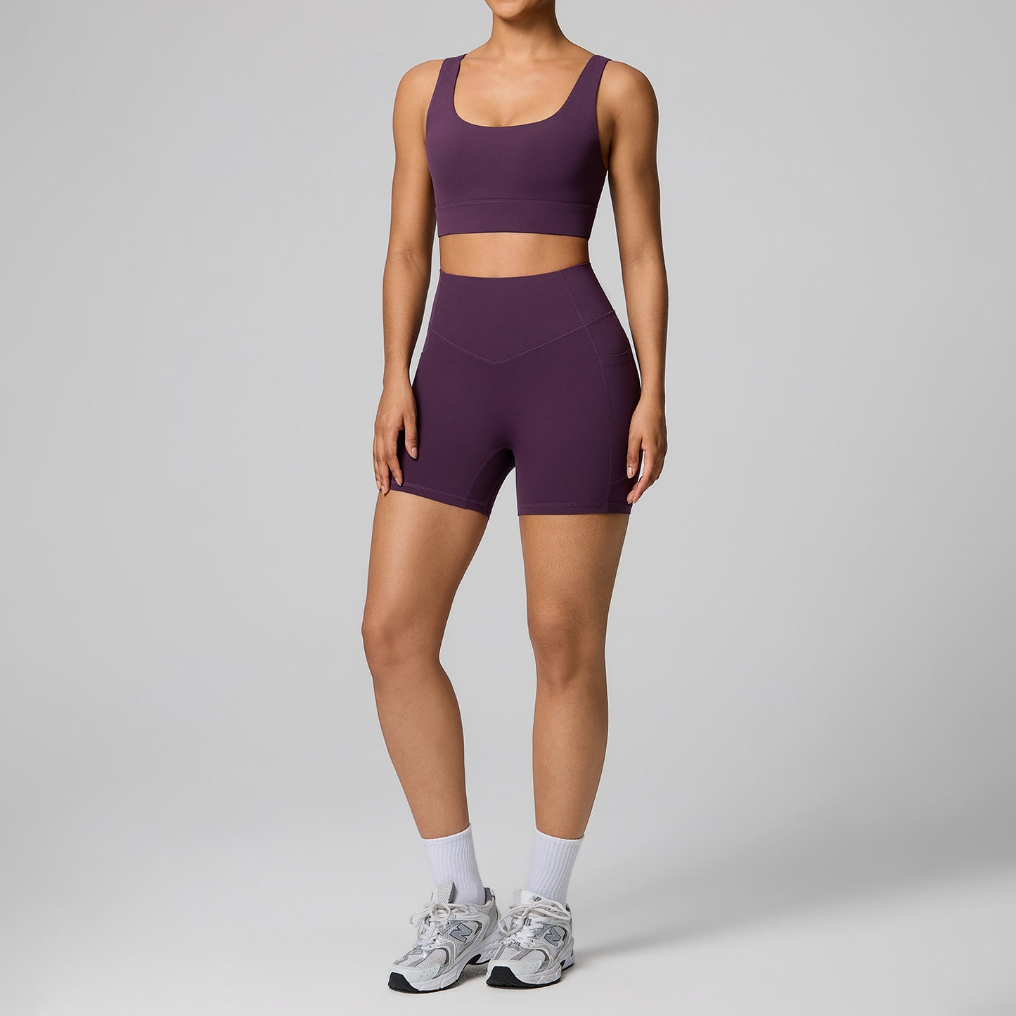 Women's High-Waisted Abdominal Shaping Fitness Suit Set