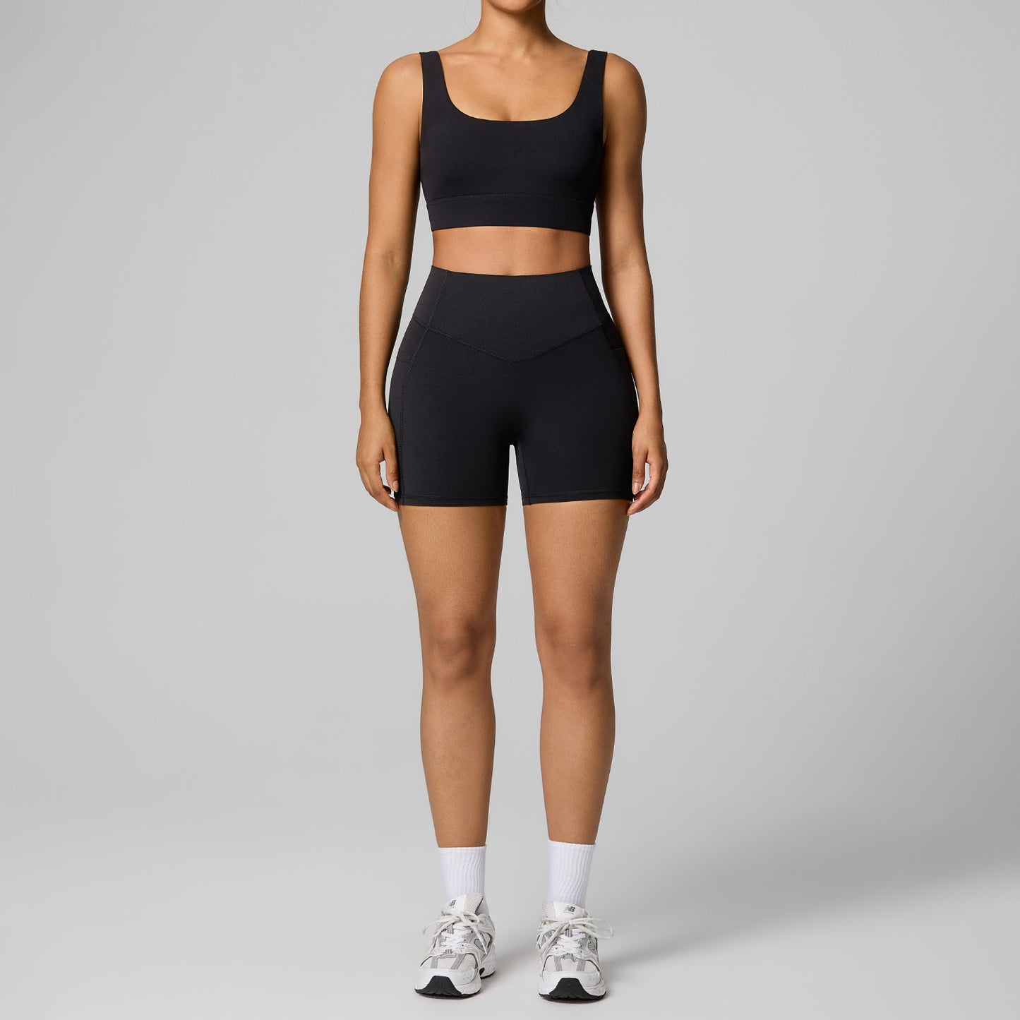 Women's High-Waisted Abdominal Shaping Fitness Suit Set