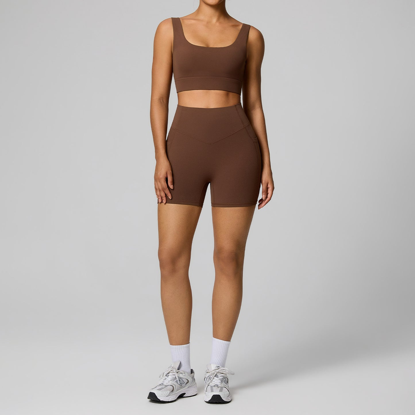 Women's High-Waisted Abdominal Shaping Fitness Suit Set