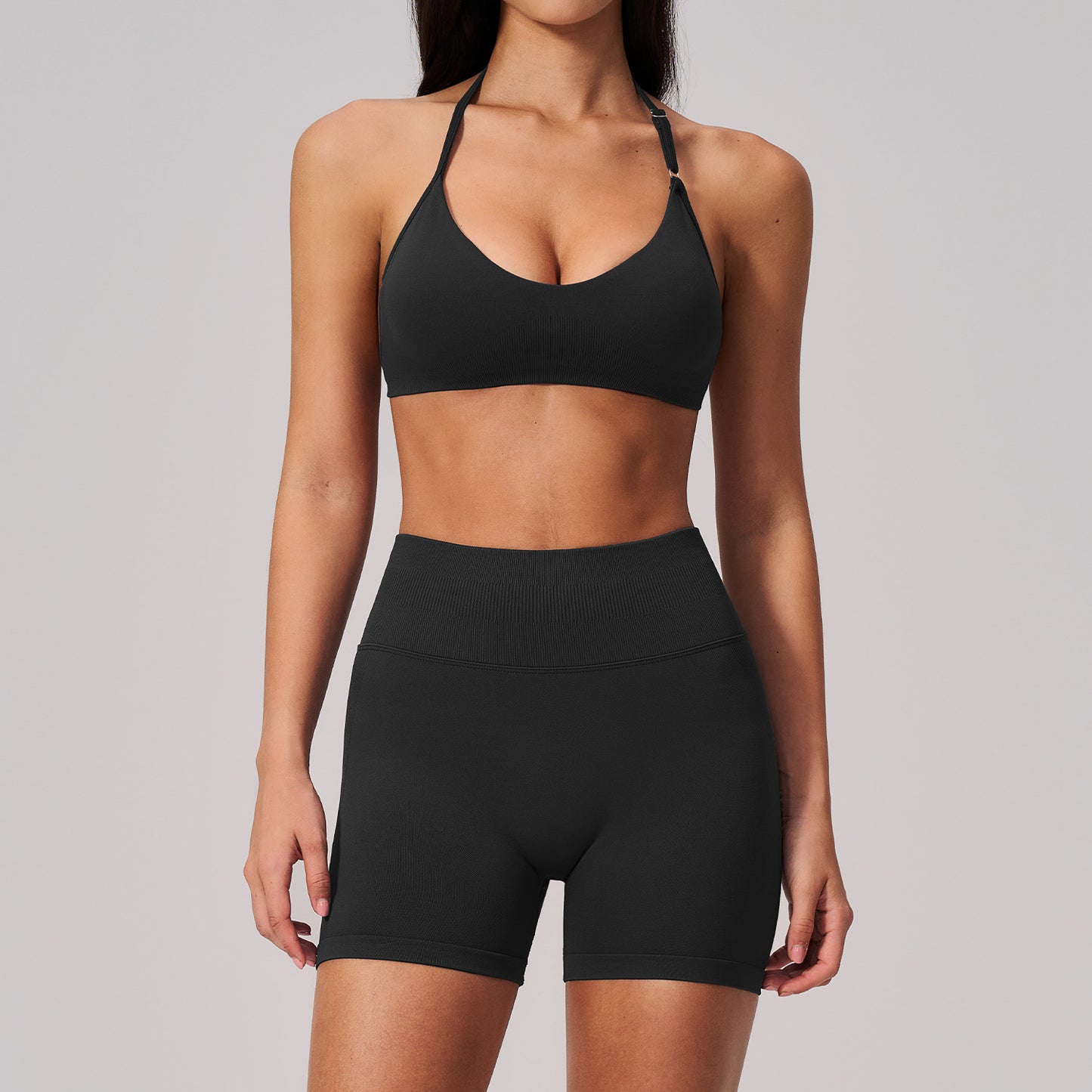 Women's Seamless yoga bras suit set Quick-drying running yoga shorts