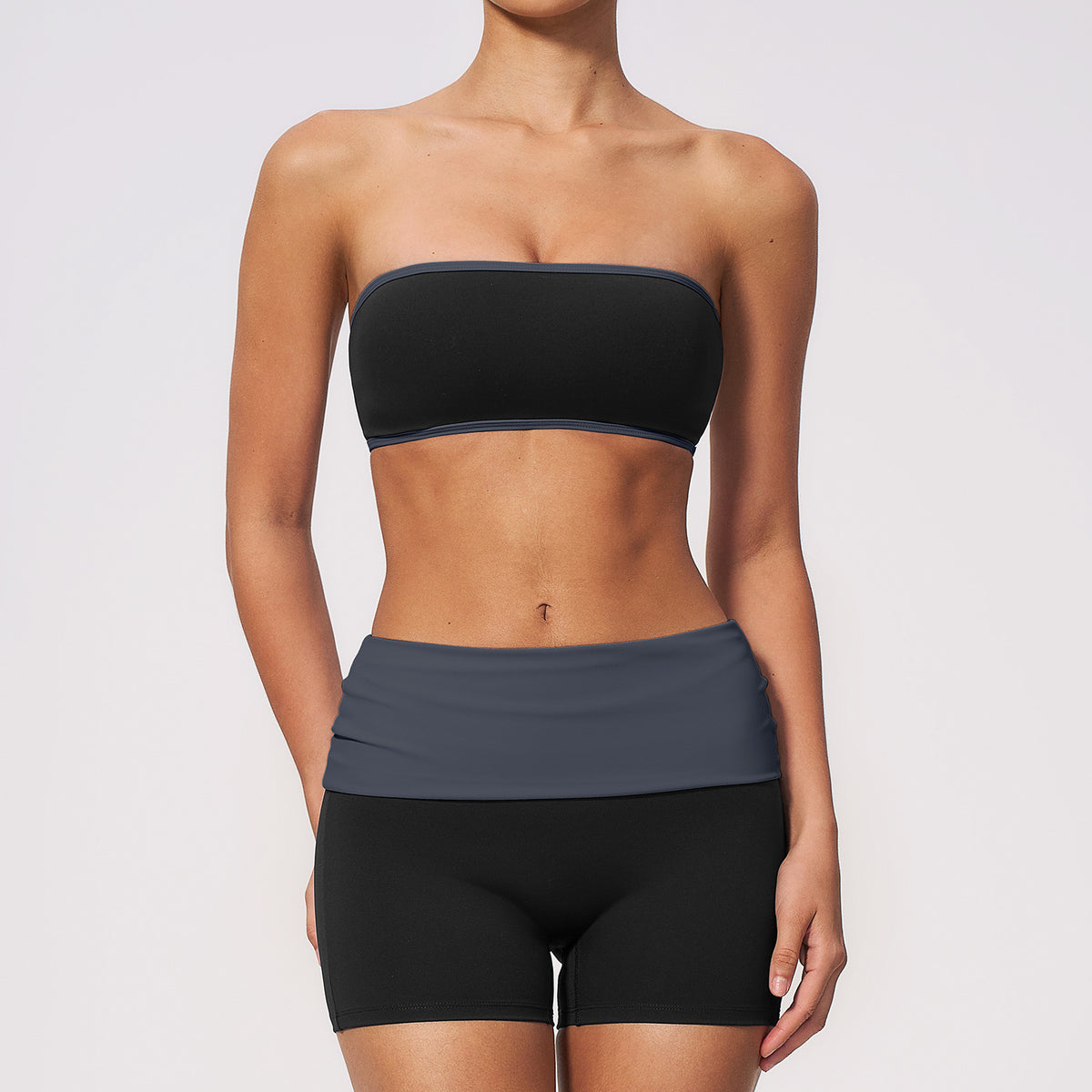 Women's new Tube top and shorts set