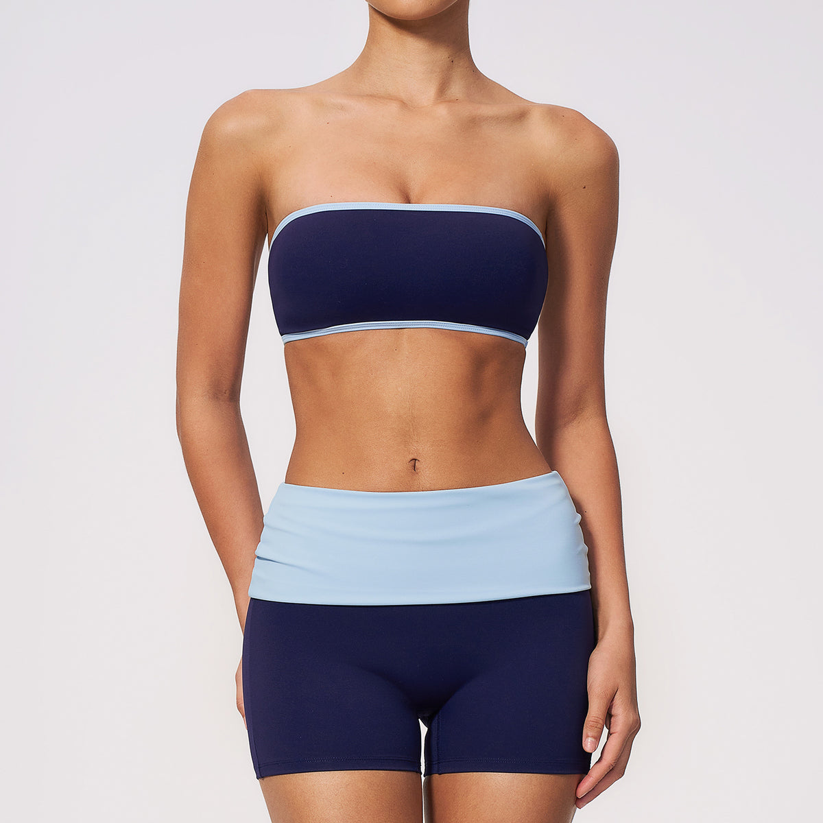 Women's new Tube top and shorts set