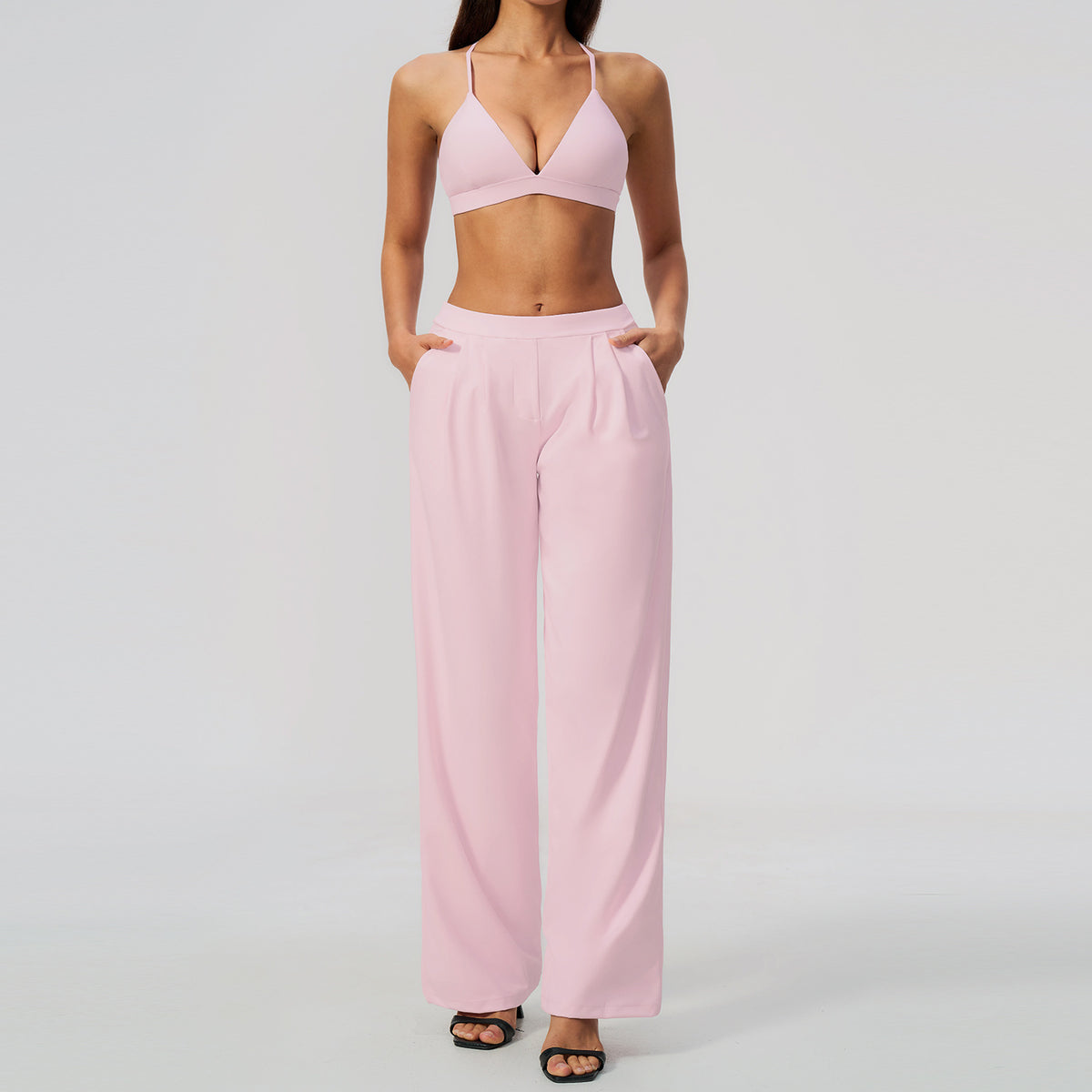 Wholesale New Cross Back Bras with pants fitness Yoga Set for women