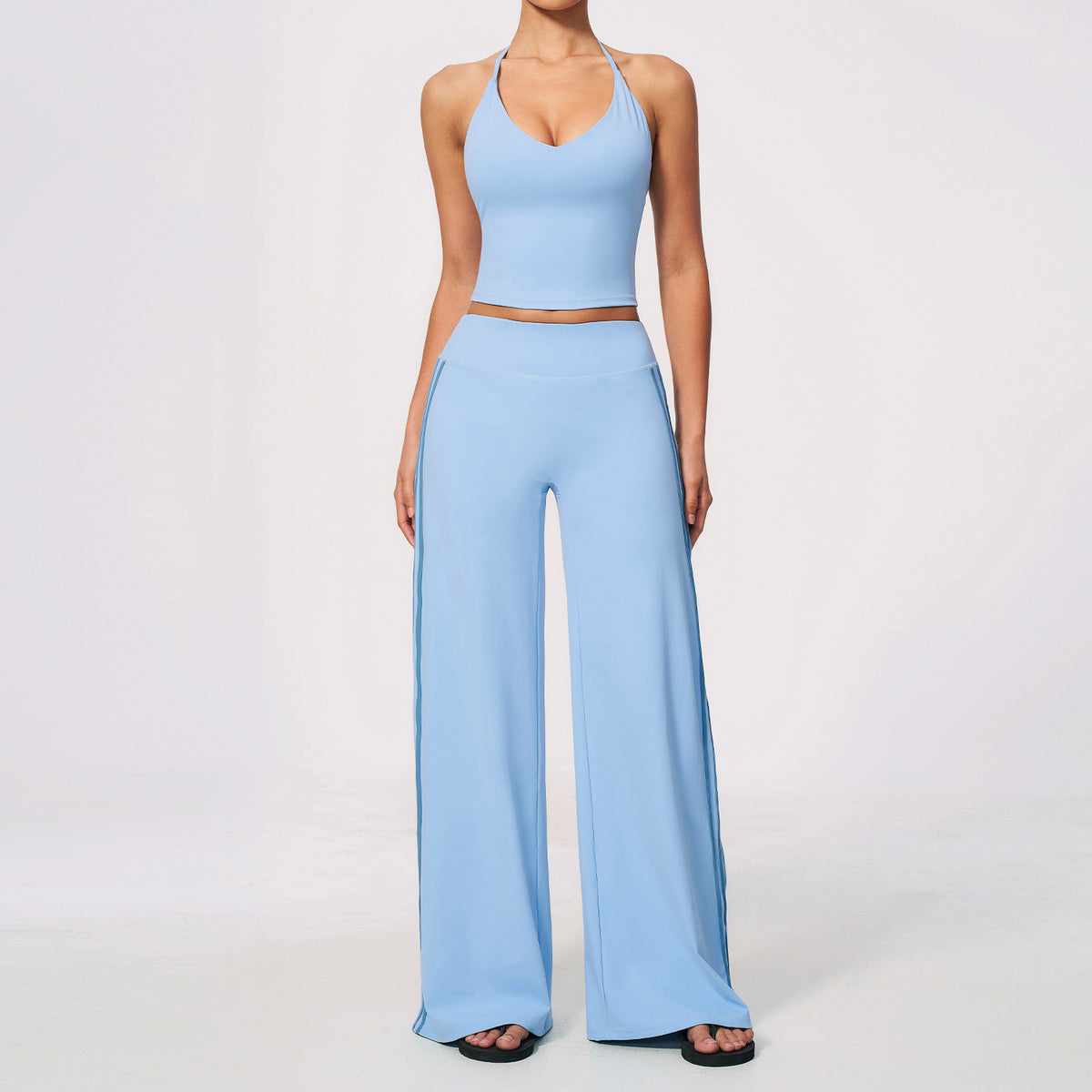V-neck yoga outfit for women quick-drying running yoga set