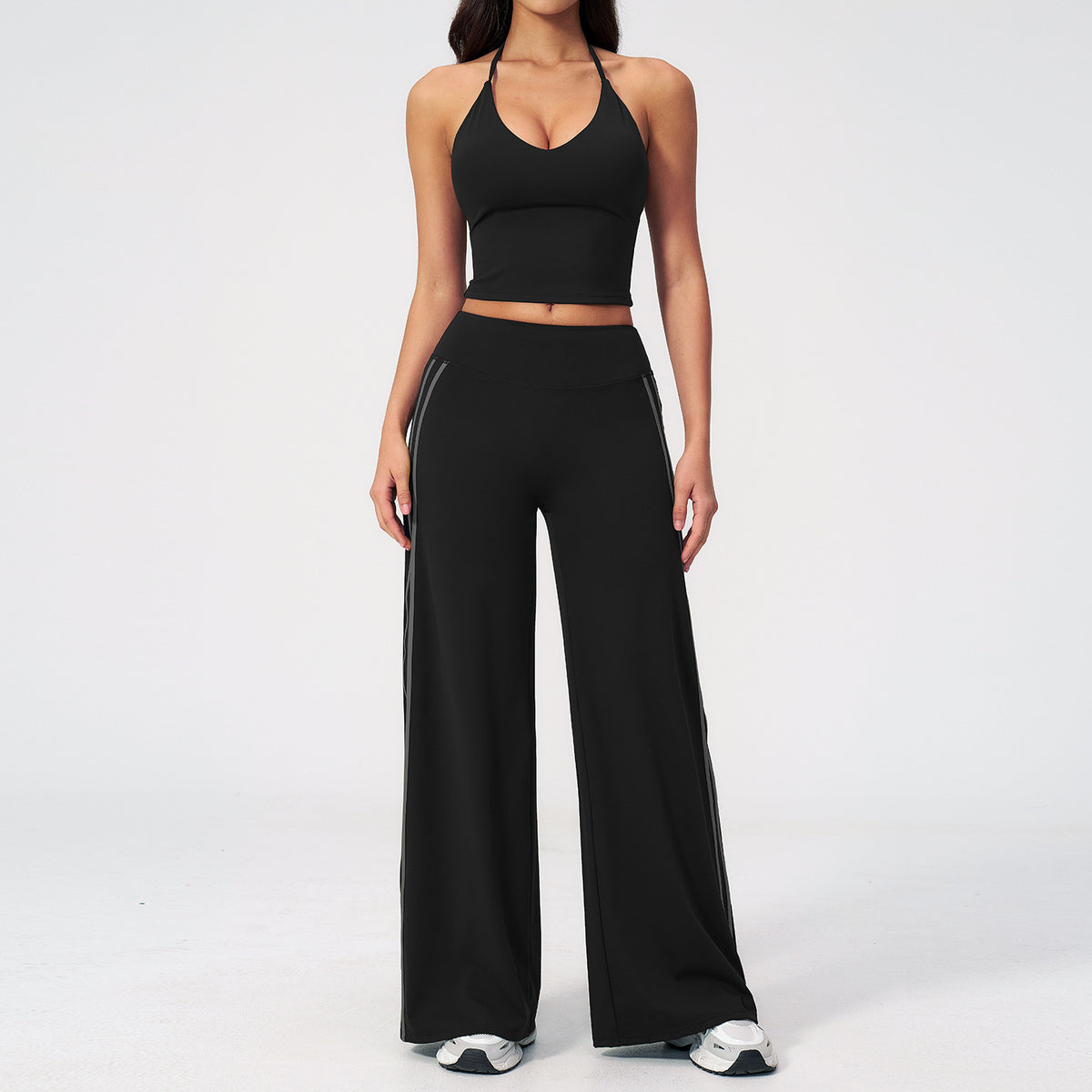 V-neck yoga outfit for women quick-drying running yoga set