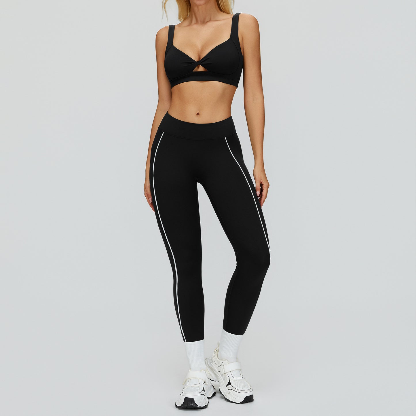 Women's soft quick-drying bars with pants yoga set