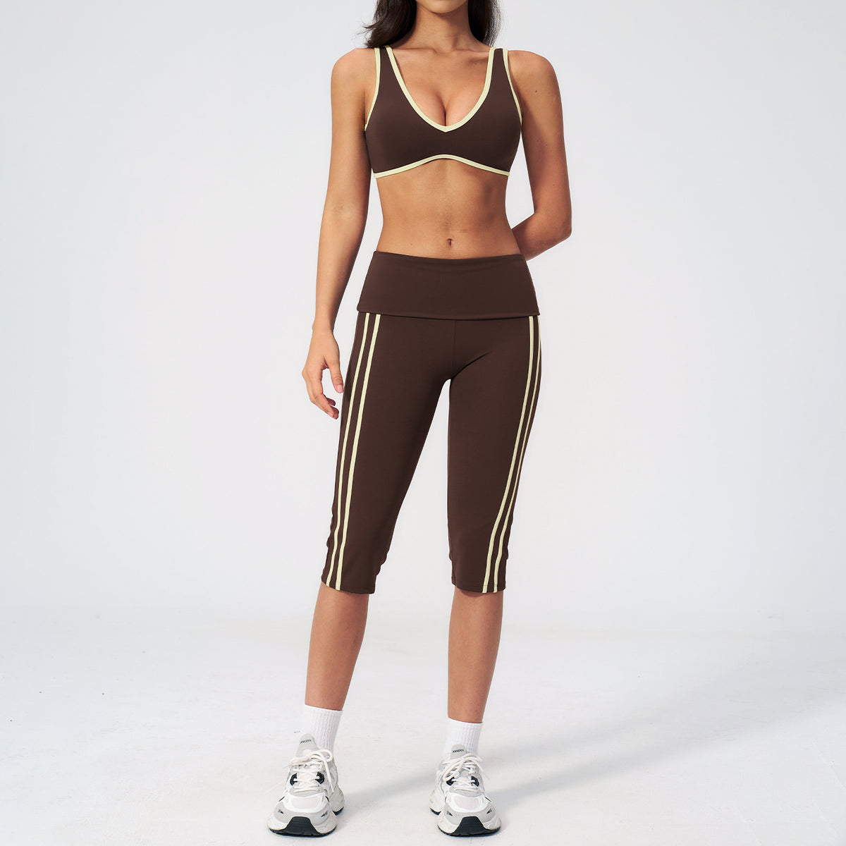 Women's hot selling bras with quick-drying leggings yoga set