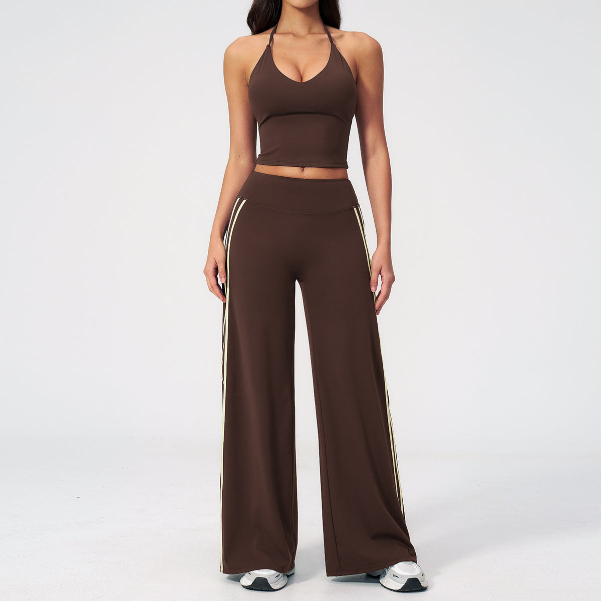 V-neck yoga outfit for women quick-drying running yoga set