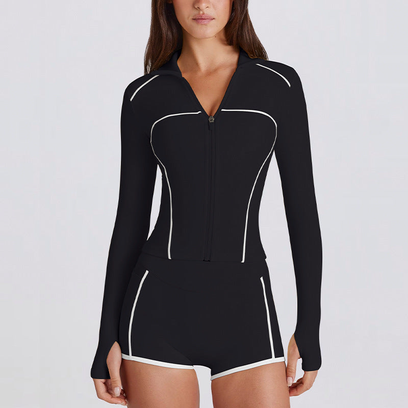 Women's New quick-drying yoga long-sleeved sportswear set