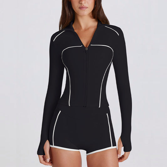 Women's New quick-drying yoga long-sleeved sportswear set