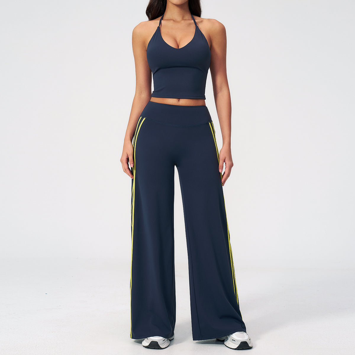V-neck yoga outfit for women quick-drying running yoga set