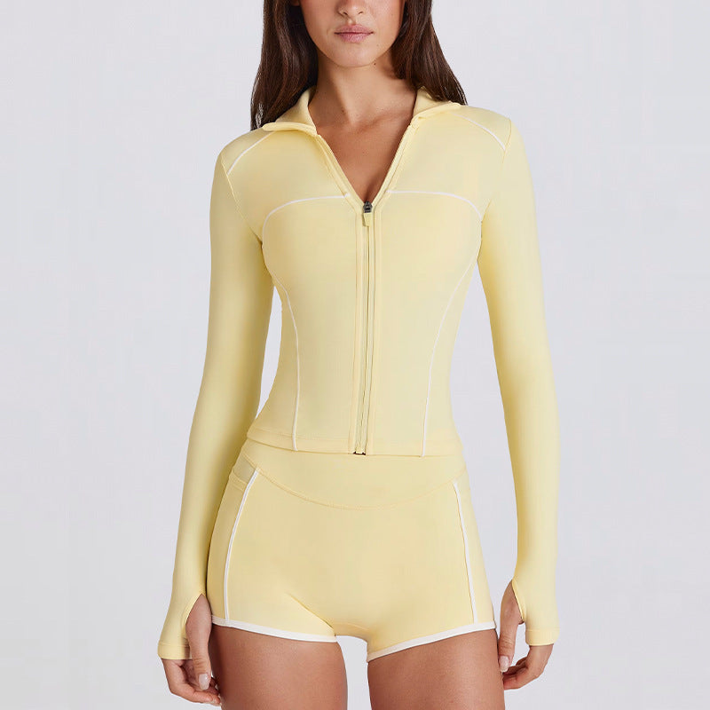 Women's New quick-drying yoga long-sleeved sportswear set
