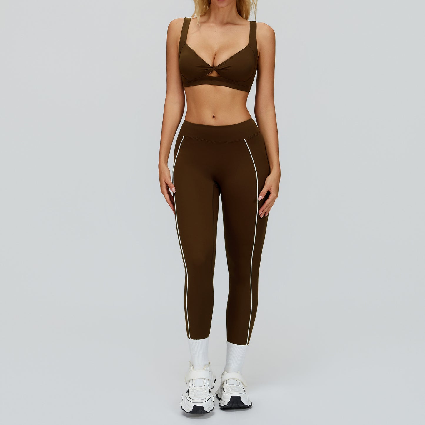 Women's soft quick-drying bars with pants yoga set
