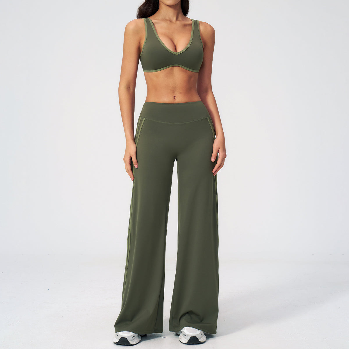 Slimming and quick-drying fitness wear outdoor running sports set