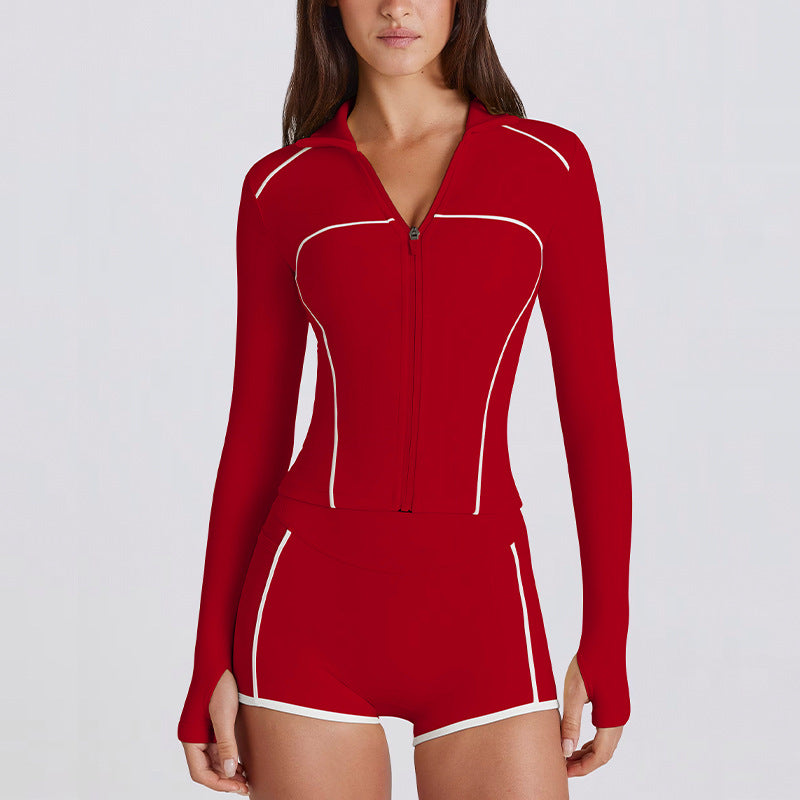 Women's New quick-drying yoga long-sleeved sportswear set