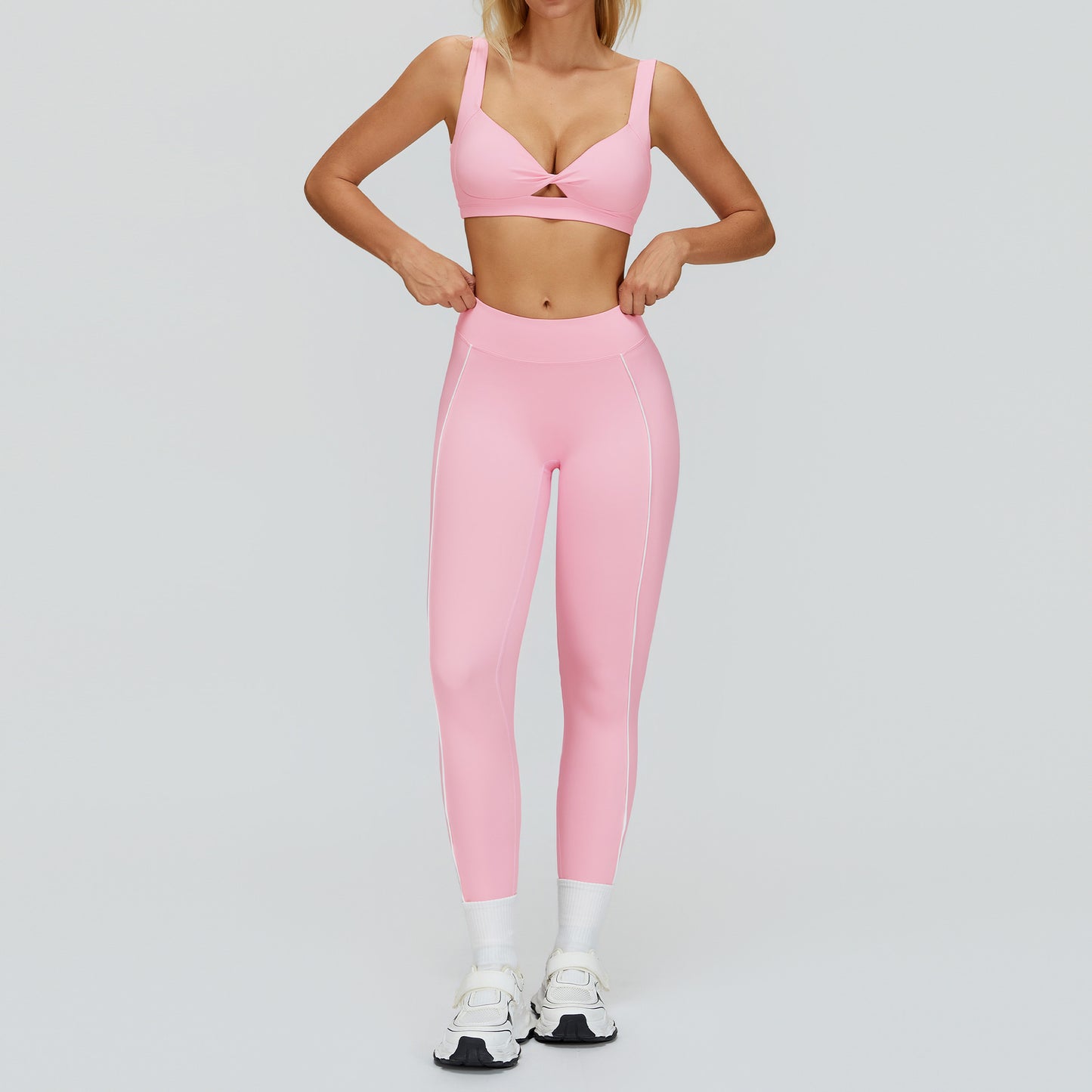 Women's soft quick-drying bars with pants yoga set