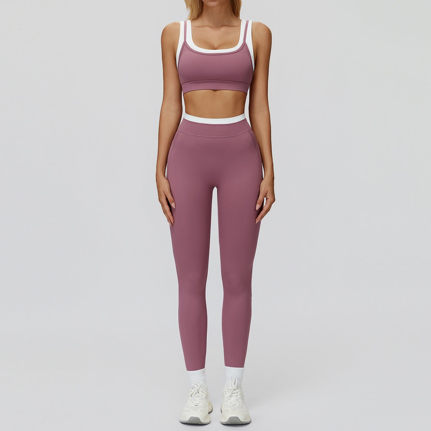 Women's soft quick-drying bars with legging yoga suit