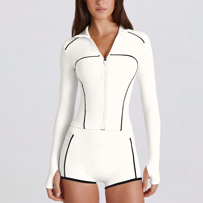 Women's New quick-drying yoga long-sleeved sportswear set