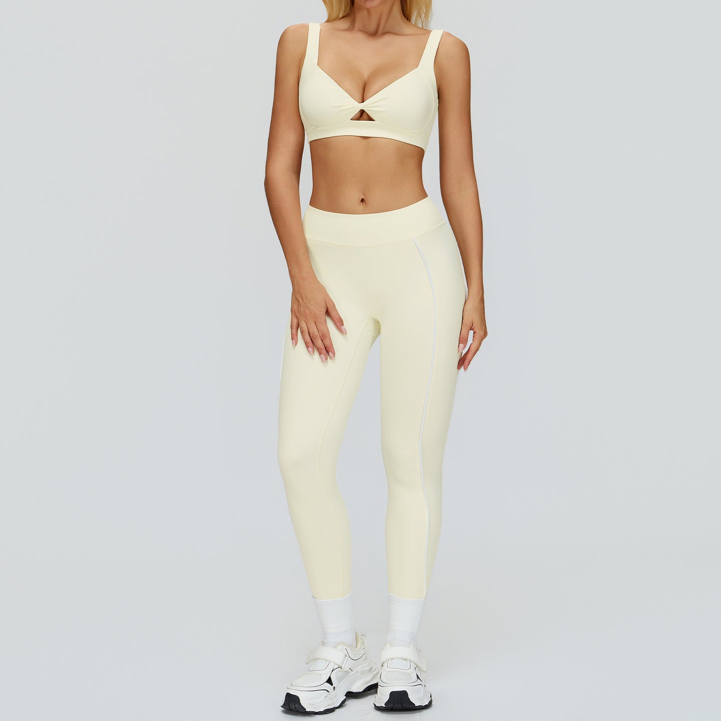 Women's soft quick-drying bars with pants yoga set