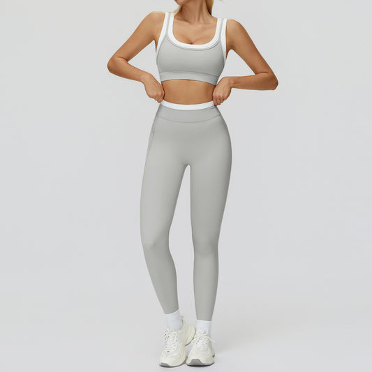 Women's soft quick-drying bars with legging yoga suit