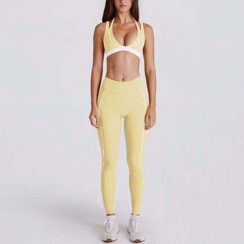 Sexy new fashion bras with leggings yoga set
