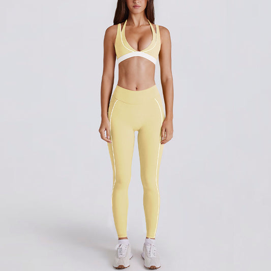 Sexy new fashion bras with leggings yoga set