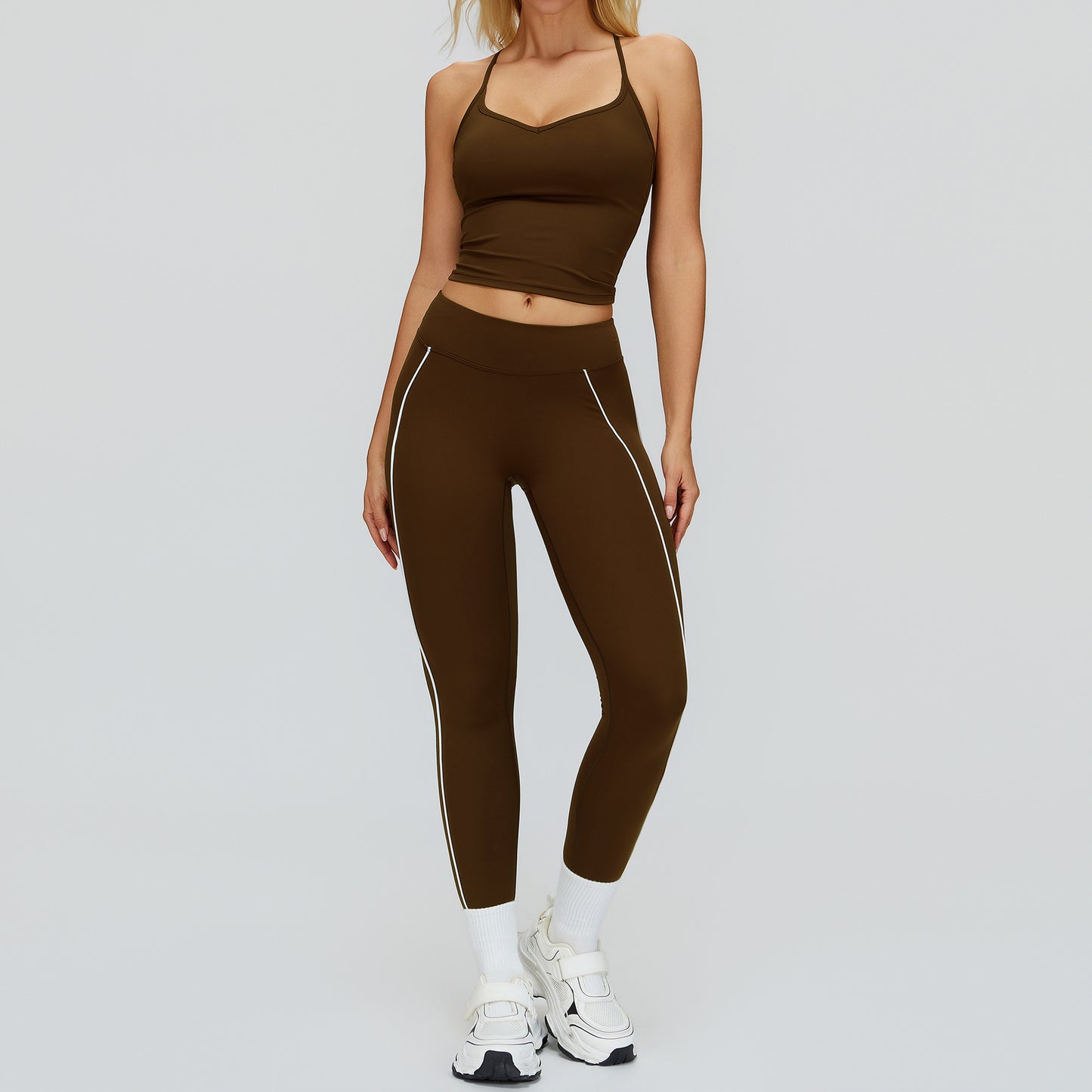 Women's soft quick-drying bars with legging yoga suit
