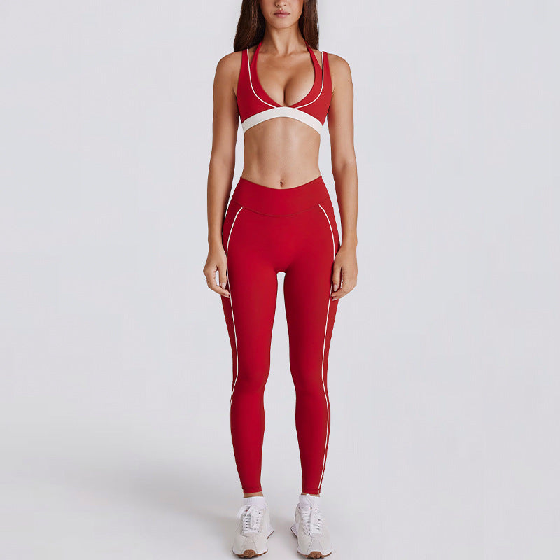 Sexy new fashion bras with leggings yoga set