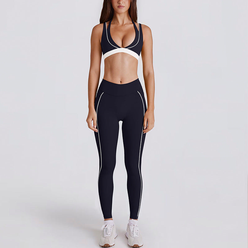 Sexy new fashion bras with leggings yoga set