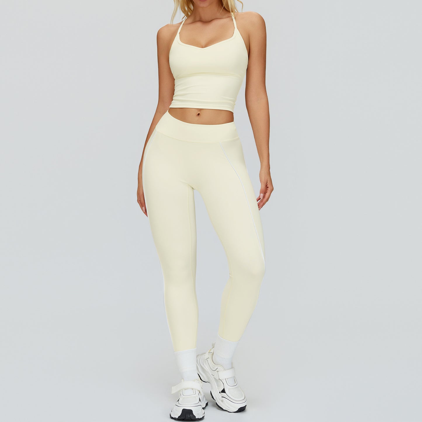 Women's soft quick-drying bars with legging yoga suit