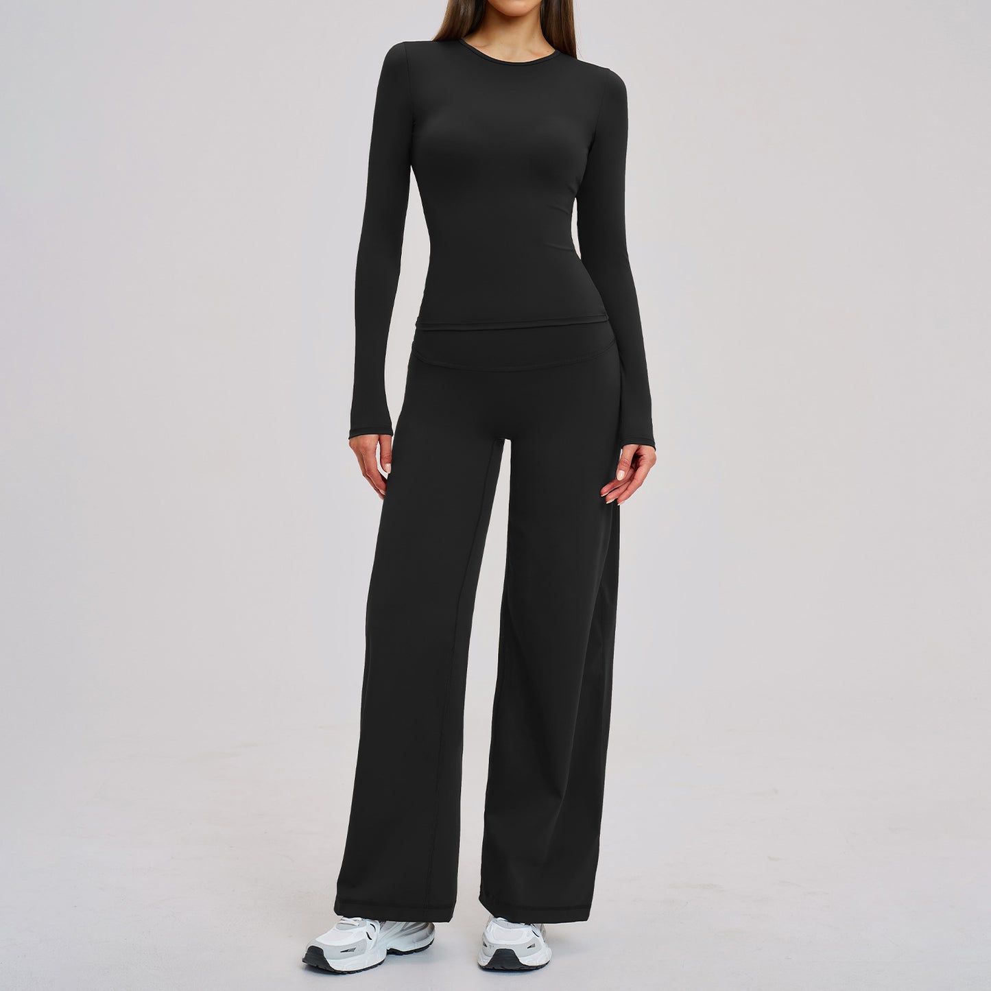 Wide Leg Loose Sports and Leisure Set Outdoor Running and Fitness Set