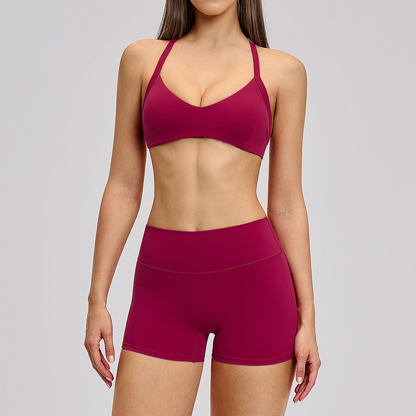 Neck-worn backless yoga workout running fitness set