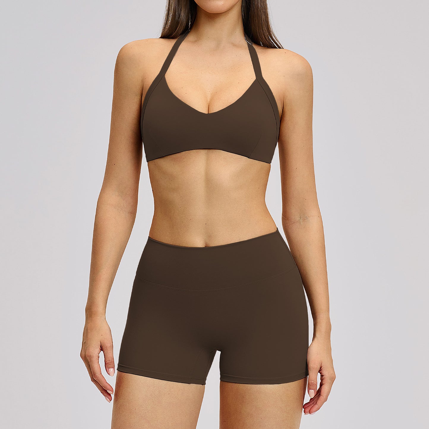 Neck-worn backless yoga workout running fitness set