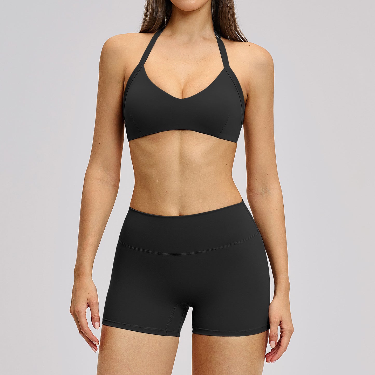 Neck-worn backless yoga workout running fitness set