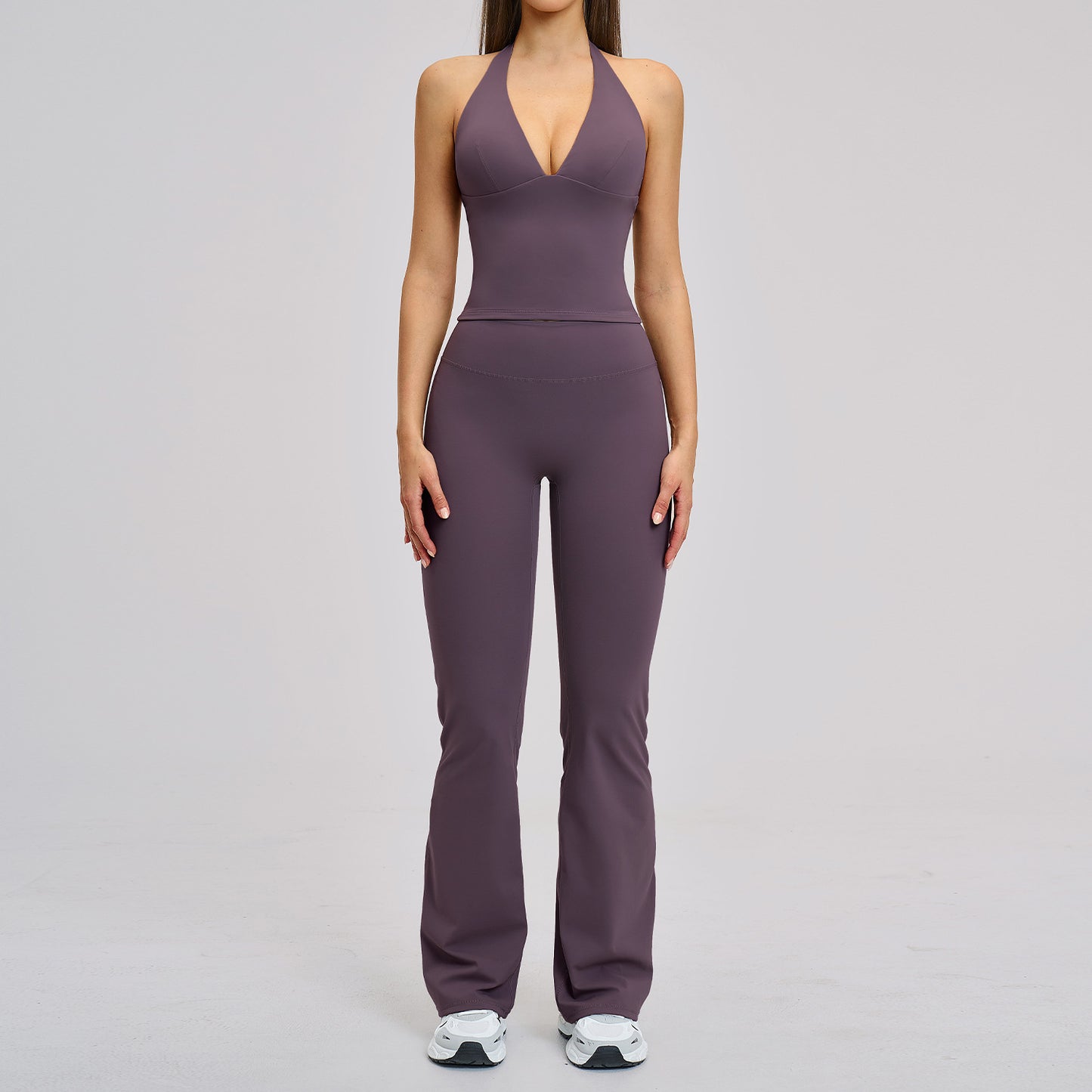 Sports running fitness suit, neck hanging yoga suit with beautiful back